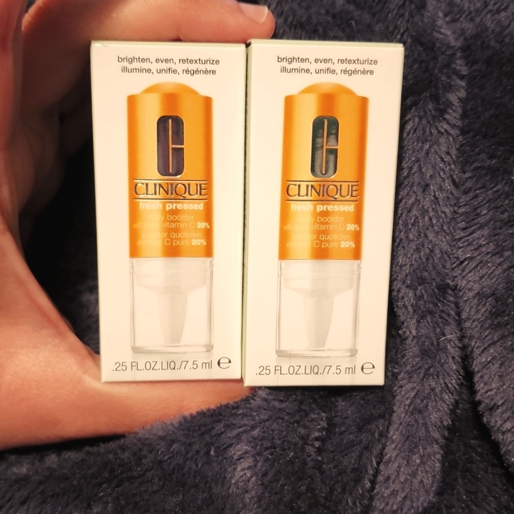 X2 Clinique Fresh Pressed Vitamin C Booster